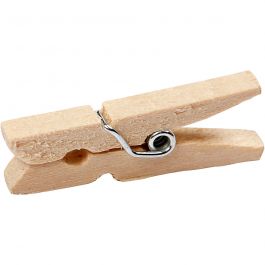 Holzklammern, L 30 mm, B 3 mm, 30 Stk/ 1 Pck [HOB-564541]