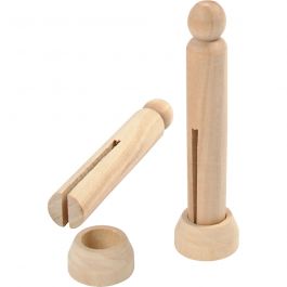 Wäscheklammer, L 9,5 cm, 5 Stk/ 1 Pck [HOB-56460]