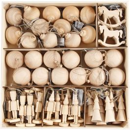 Weihnachtsschmuck, H 5,5-9 cm, 72 Stk/ 1 Pck [HOB-56511]