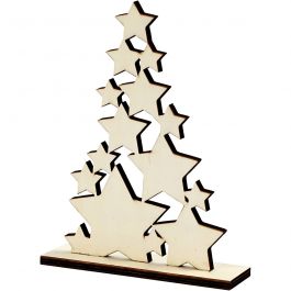 Weihnachtsbaum, H 19,6 cm, T 4 cm, B 14,7 cm, 1 Stk [HOB-56924]