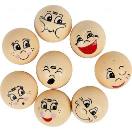 Gesicht, D 20 mm, Hellbeige, 16 Stk/ 1 Pck [HOB-57094]