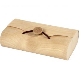 Holzkästchen in Kuvertform, Größe 13x8x3,5 cm, 1 Stk [HOB-57797]
