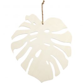Monstera-Blatt, H 35 cm, T 3 mm, B 34 cm, 1 Stk [HOB-57905]