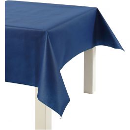 Tischtuch aus Stoffimitat, B 125 cm, 70 g, Dunkelblau, 10 m/ 1 Rolle [HOB-594004]