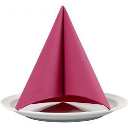 Servietten, Größe 40x40 cm, 60 g, Pink, 20 Stk/ 1 Pck [HOB-598009]