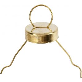 Aufhänger, D 13 mm, Lochgröße 5 mm, Gold, 25 Stk/ 1 Pck [HOB-60361]