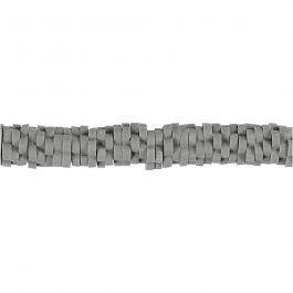 Tonperlen, D 5-6 mm, Lochgröße 2 mm, Grau, 145 Stk/ 1 Pck [HOB-61002]