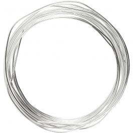 Silberdraht, Dicke 1,2 mm, Versilbert, 3 m/ 1 Rolle [HOB-61012]