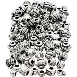 Kunststoffperlen, Mix, Größe 7-11 mm, Lochgröße 3 mm, 200 g/ 1 Pck [HOB-61722]