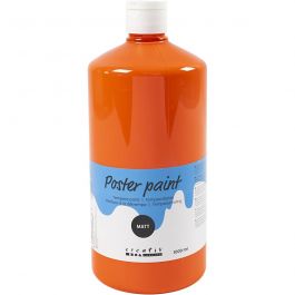 Temperafarbe Matt, Orange, 1000 ml/ 1 Fl. [HOB-642124]
