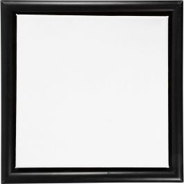 Leinwand mit Holzrahmen, Größe 20x20 cm, 280 g, Schwarz, Weiß, 1 Stk [HOB-6684840]