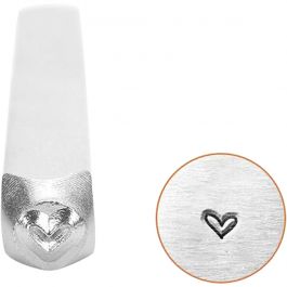 Prägestempel, Herz, L 65 mm, Größe 3 mm, 1 Stk [HOB-67567]