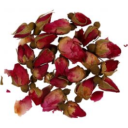 Trockenblumen, Rosenknospen, L 1 - 2 cm, D 0,6 - 1 cm, 15 g, Dunkelpink, 1Pck/ 1 Pck [HOB-709503]