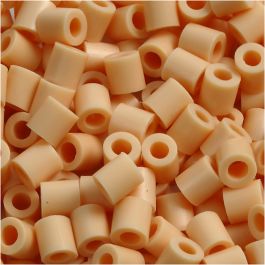 Bügelperlen, Größe 5x5 mm, Lochgröße 2,5 mm, medium, Dunkelbeige (32228), 6000 Stk/ 1 Pck [HOB-751071]