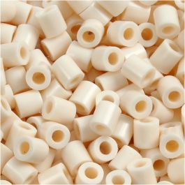 Bügelperlen, Größe 5x5 mm, Lochgröße 2,5 mm, medium, Hellbeige (32251), 6000 Stk/ 1 Pck [HOB-751121]