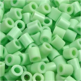 Bügelperlen, Größe 5x5 mm, Lochgröße 2,5 mm, medium, Pastellgrün (32252), 1100 Stk/ 1 Pck [HOB-751170]