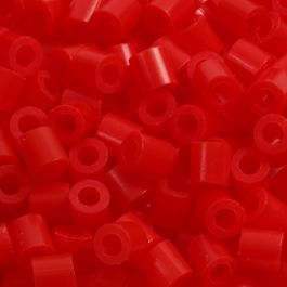 Bügelperlen, Größe 5x5 mm, Lochgröße 2,5 mm, medium, Hellrot (32225), 6000 Stk/ 1 Pck [HOB-751191]