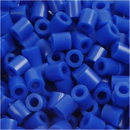 Bügelperlen, Größe 5x5 mm, Lochgröße 2,5 mm, medium, Dunkelblau (32232), 6000 Stk/ 1 Pck [HOB-751211]