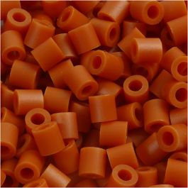 Fotoperlen, Größe 5x5 mm, Lochgröße 2,5 mm, medium, Rotbraun (5), 6000 Stk/ 1 Pck [HOB-75505]