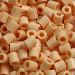 Fotoperlen, Größe 5x5 mm, Lochgröße 2,5 mm, medium, Hellbeige (7), 6000 Stk/ 1 Pck [HOB-75507]