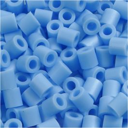 Fotoperlen, Größe 5x5 mm, Lochgröße 2,5 mm, medium, Pastellblau (23), 6000 Stk/ 1 Pck [HOB-75523]