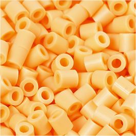 Fotoperlen, Größe 5x5 mm, Lochgröße 2,5 mm, medium, Hellorange (26), 1100 Stk/ 1 Pck [HOB-755260]