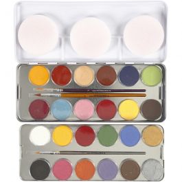 Eulenspiegel Gesichtsschminke, Sortierte Farben, 24 Farbe/ 1 Set [HOB-76137]