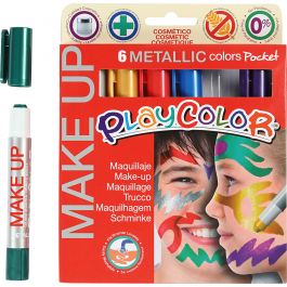 Playcolor Make up, Metallic, Sortierte Farben, 6x5 g/ 1 Pck [HOB-76301]