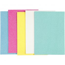 Moosgummi, A5, Blatt 148x210 mm, Dicke 2 mm, 5 Bl./ 1 Pck [HOB-769012]