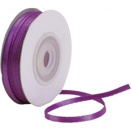 Satinband, B 3 mm, Dunkellila, 30 m/ 1 Rolle [HOB-780044]