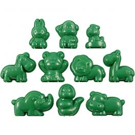Sandförmchen, Tiere, Größe 4-7 cm, 10 Stk/ 1 Pck [HOB-78271]