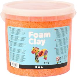 Foam Clay® , Neonorange, 560 g/ 1 Eimer [HOB-78828]