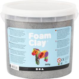 Foam Clay® , Metallic, Silber, 560 g/ 1 Eimer [HOB-78847]