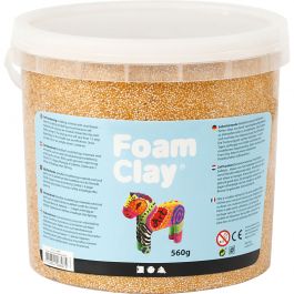 Foam Clay® , Metallic, Gold, 560 g/ 1 Eimer [HOB-78848]
