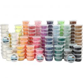 Foam Clay® , Sortierte Farben, 21x10 Dose/ 1 Pck [HOB-78876]