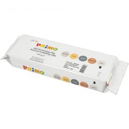 Selbsthärtender Ton, Weiß, 1000 g/ 1 Pck [HOB-789050]