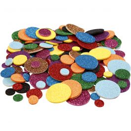 Moosgummikreise, D 12+20+32 mm, 1000 sort./ 1 Pck [HOB-79022]