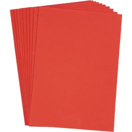 EVA-Schaumstoff, A4, Blatt 210x297 mm, Dicke 2 mm, Rot, 10 Bl./ 1 Pck [HOB-79044]