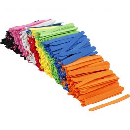 Moosgummi-Eisstiele, L 11,5 cm, B 1 cm, Dicke 2 mm, Sortierte Farben, 1000 Stk/ 1 Pck [HOB-79059]