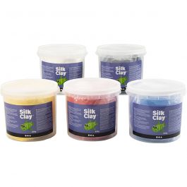 Silk Clay®, Primärfarben, 5x650 g/ 1 Pck [HOB-79138]