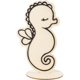 Deko-Figur, Seepferdchen, H 18 cm, 1 Stk [HOB-791957]