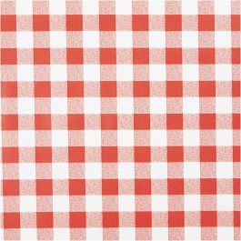 Wachstuch, Karo, B 140 cm, Rot, Weiß, 20 m/ 1 Rolle [HOB-805592]