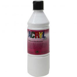 Acrylfarbe, Weiß, 500 ml/ 1 Fl. [HOB-636001]