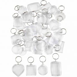 Schlüsselanhänger, Größe 40-50 mm, 100 Stk/ 1 Pck [HOB-99479]