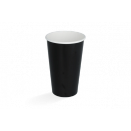 Milchshake-Becher Karton mittel 450ml Ø9 cm 16oz Schwarz FSC®Mix (500 Stück) [TK-9987082]