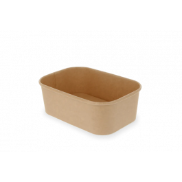 Karton Schale 12,1x5,7x17,3 cm 750ml Kraft (300 Stück) [TK-9988184]