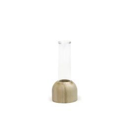 Hölzerne Basis Weißes Teströhrchen 2x10cm (1 Stück) [IFS-29216]