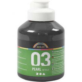 A-Color Acrylfarbe, Schwarz, Nr. 03, Metallisch , 500 ml/ 1 Fl. [HOB32204]