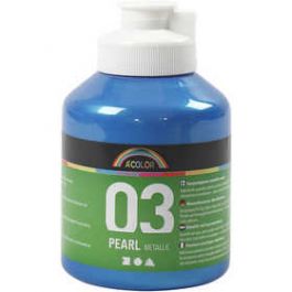 A-Color Acrylfarbe, Blau, Nr. 03, Metallisch , 500 ml/ 1 Fl. [HOB32208]