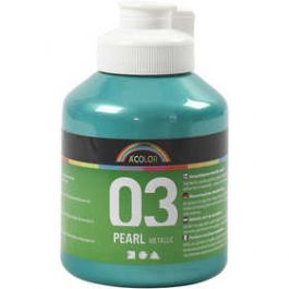 A-Color Acrylfarbe, Grün, Nr. 03, Metallisch , 500 ml/ 1 Fl. [HOB32222]
